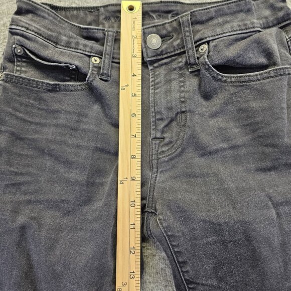 American Eagle Skinny Jeans Mens Size 28x32 Black Next Level Flex Stretch - Picture 10 of 11